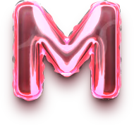 Letter_M_foil_balloon emote