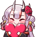 ayameheart emote