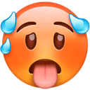 SweatingEmoji emote