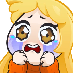 BlondeGirlCry emote