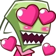 ZimHeartEyes emote