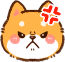 shibaannoyed emote