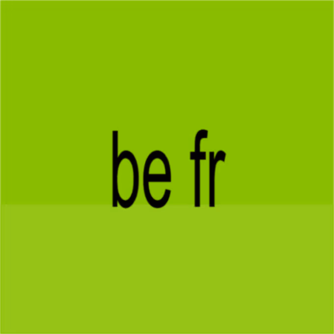 be_fr sticker