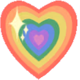 SparklyPrideHeart emote