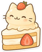 Strawberrycakeandcat static emote