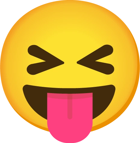 SquintingFacewithTongueEmoji emote
