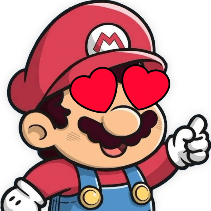 Mario_HeartRedEyes emote