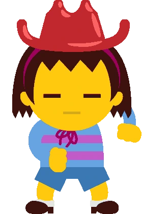 FriskCowboy emote