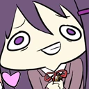 ddlc_yuri_heart_derp emoji