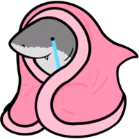 sharkblanketcry emote