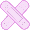 bandage_pinkcross emote