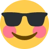 Sun_glasses_flushed emoji