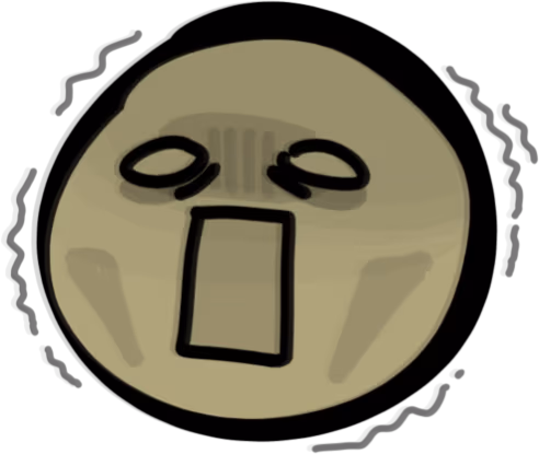 horrified emote