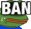 pepeBan emote