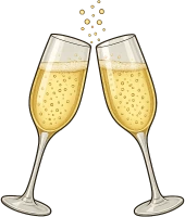Champagne_glasses sticker
