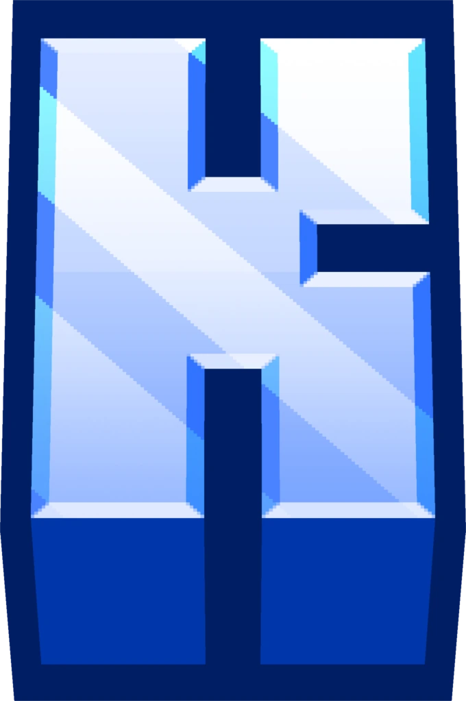 minecraft_blue_K sticker