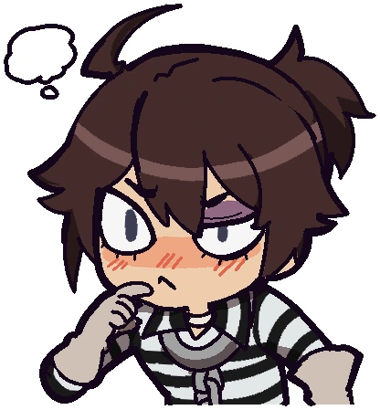 Luca_think emote