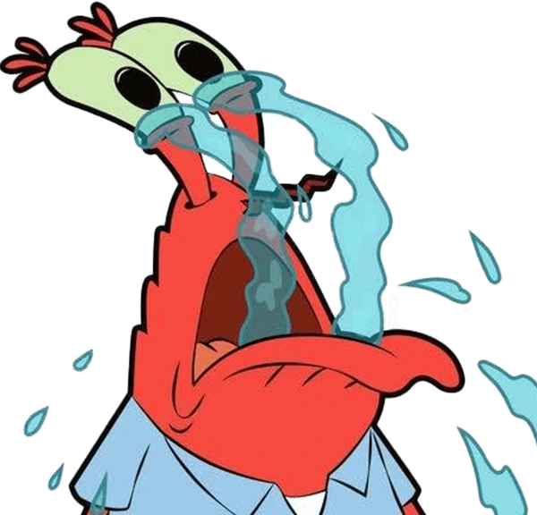 MrKrabsCrying emoji