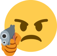 Frowngun emote