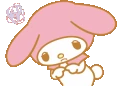 MyMelodyAshamed emoji