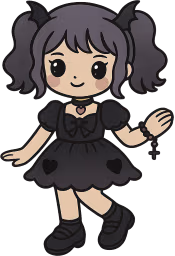 Goth_girl emote