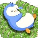 MoneyRainPengu emote