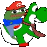 peepoMarioYoshi emote