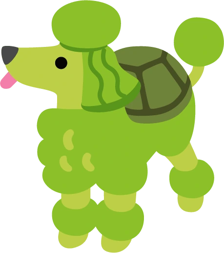 Poodle_turtle emote