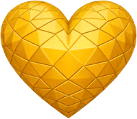 Yellowgeometricpatternheart emote