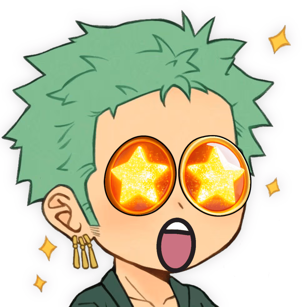 Zoro_ShockedStar emote