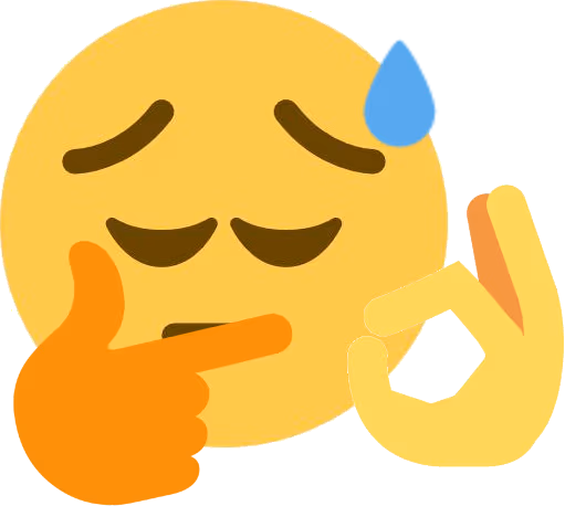 PensiveThinkingOkHandSweating emote