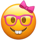Nerdgirlemoji emote
