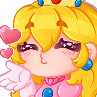 Peach_Kiss emote