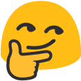blobthinkingsmirk emote
