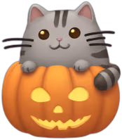 Pumpkinandcat emote