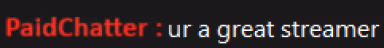 paidCHATTER emote