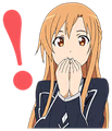 asunaexclamatory emote