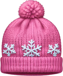 Pinkwinterhat emoji