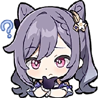 Chibi_Keqing_Think emote