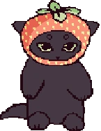 strawberrycat_black emote