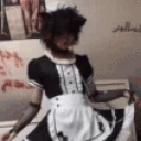 FemboyInMaidDressWithCatEars emote