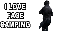 Facecamping emote