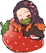 StrawberryNezuko emote