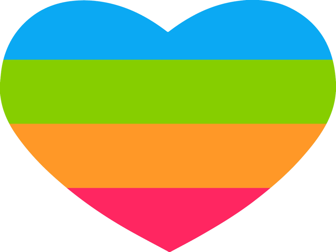panromanticflagheart emote