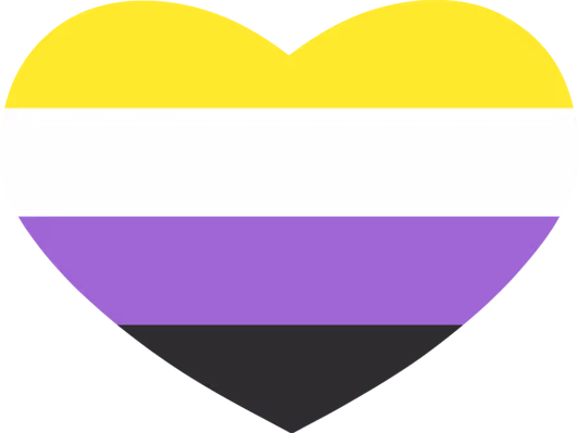 nonbinaryflagheart emote