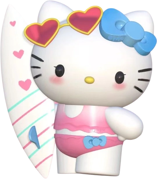 beach_hello_kitty sticker