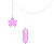 pinkhangingstars emote