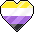 NonbinaryHeart emote
