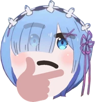Rem_Thinking emote