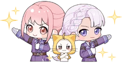 NikkiMomoHiyaTeamwork emote